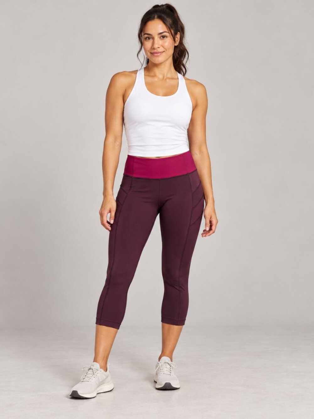 Lululemon Illumina Crop Leggings 6 Bordeaux Drama Bumble Berry